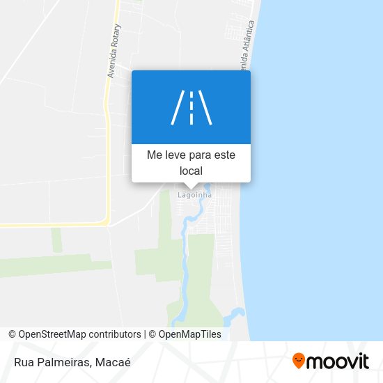 Rua Palmeiras mapa