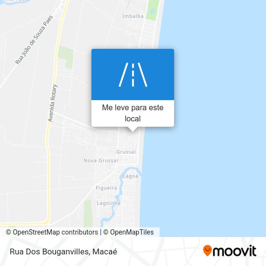 Rua Dos Bouganvilles mapa
