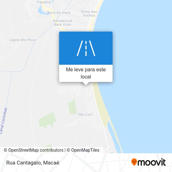 Rua Cantagalo mapa