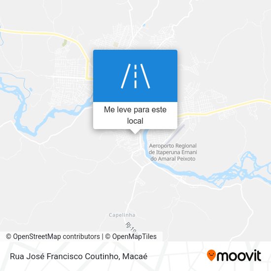 Rua José Francisco Coutinho mapa