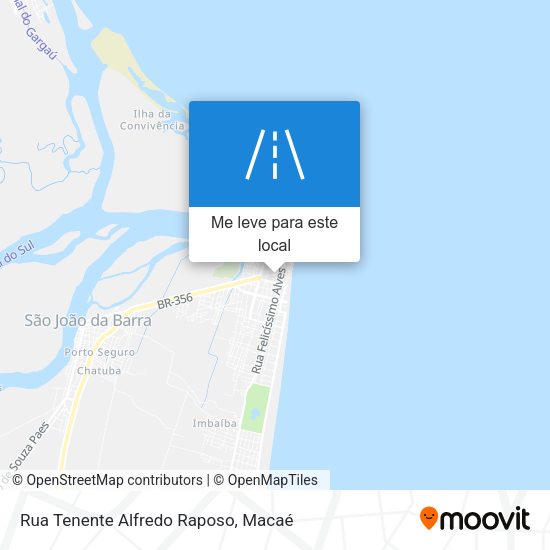 Rua Tenente Alfredo Raposo mapa