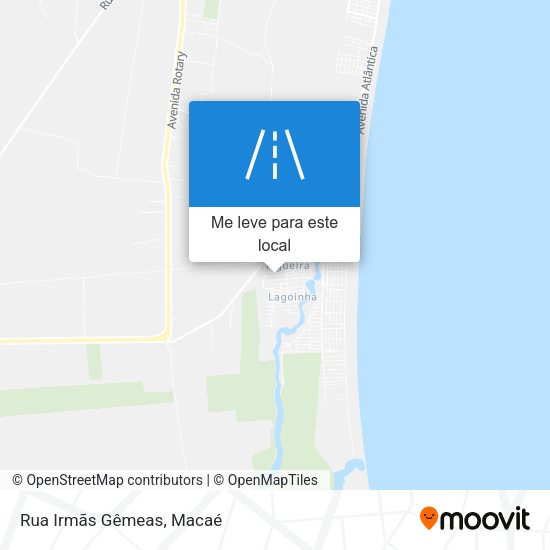 Rua Irmãs Gêmeas mapa