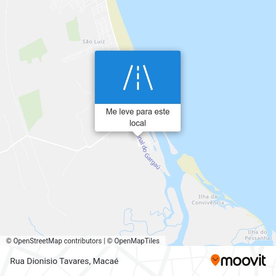 Rua Dionisio Tavares mapa