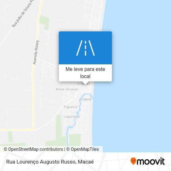Rua Lourenço Augusto Russo mapa