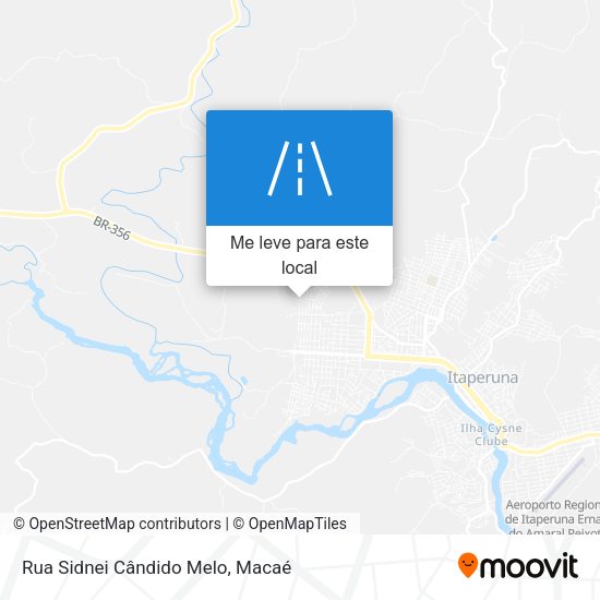 Rua Sidnei Cândido Melo mapa