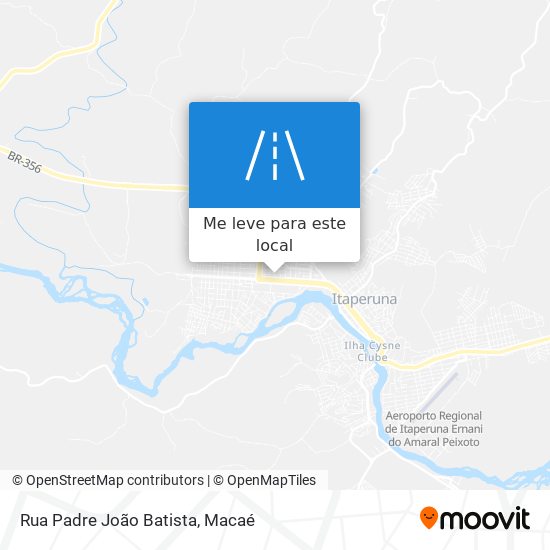 Rua Padre João Batista mapa