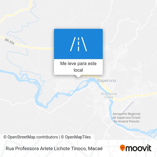 Rua Professora Arlete Lichote Tinoco mapa