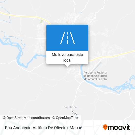 Rua Andalécio Antônio De Oliveira mapa