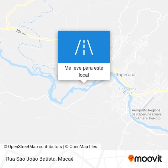 Rua São João Batista mapa
