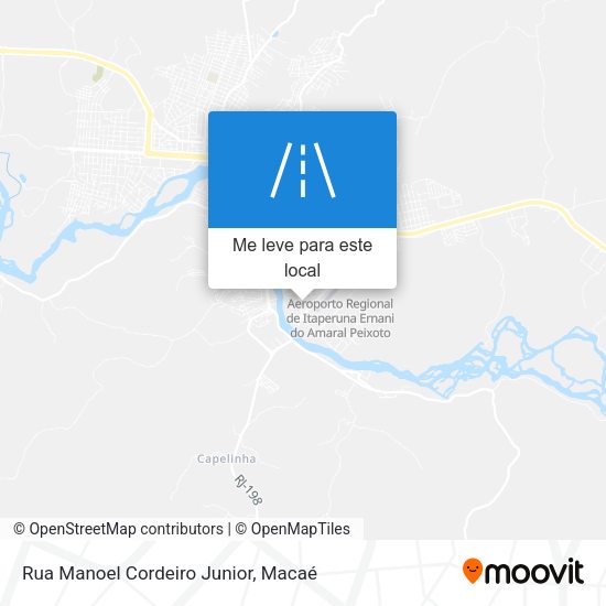 Rua Manoel Cordeiro Junior mapa