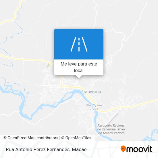 Rua Antônio Perez Fernandes mapa