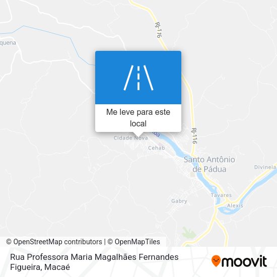 Rua Professora Maria Magalhães Fernandes Figueira mapa