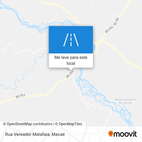 Rua Vereador Malafaia mapa