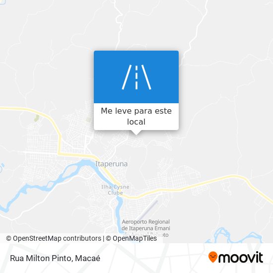 Rua Milton Pinto mapa