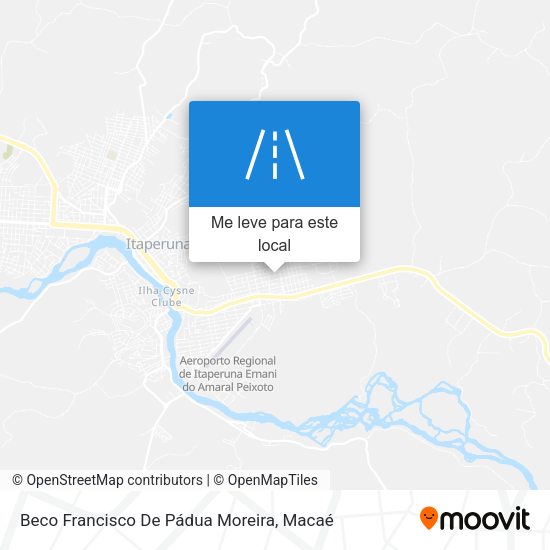 Beco Francisco De Pádua Moreira mapa