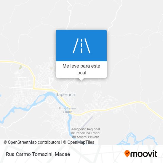 Rua Carmo Tomazini mapa