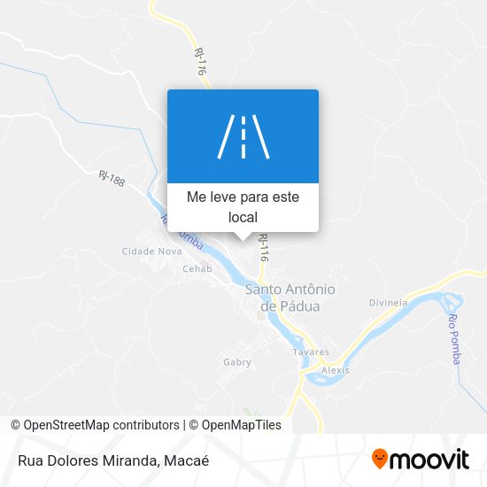 Rua Dolores Miranda mapa