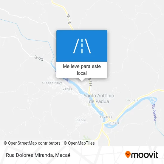 Rua Dolores Miranda mapa