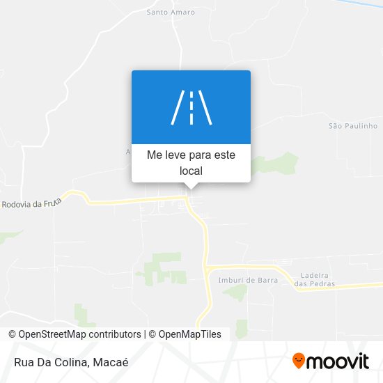 Rua Da Colina mapa