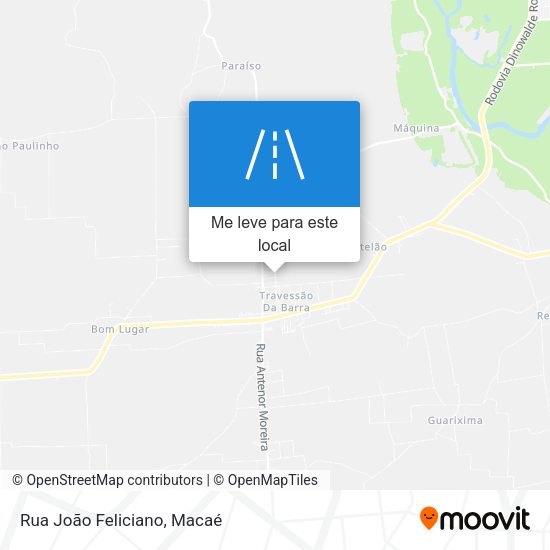Rua João Feliciano mapa