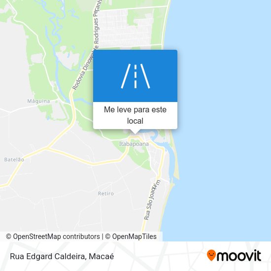 Rua Edgard Caldeira mapa