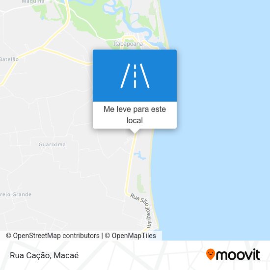 Rua Cação mapa