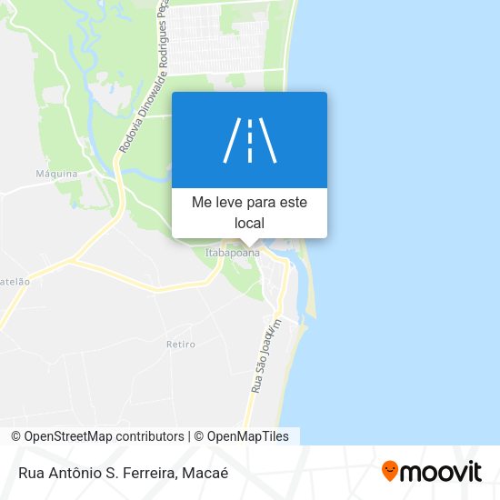 Rua Antônio S. Ferreira mapa