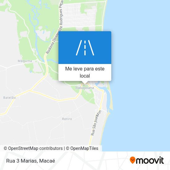 Rua 3 Marias mapa