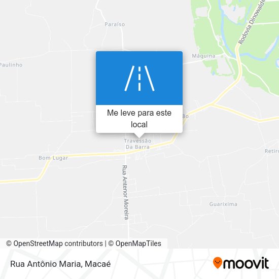 Rua Antônio Maria mapa