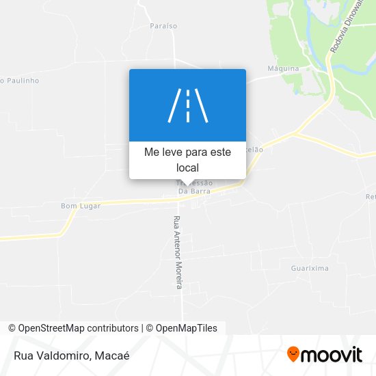 Rua Valdomiro mapa