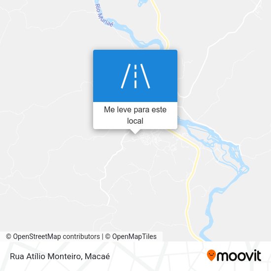 Rua Atílio Monteiro mapa