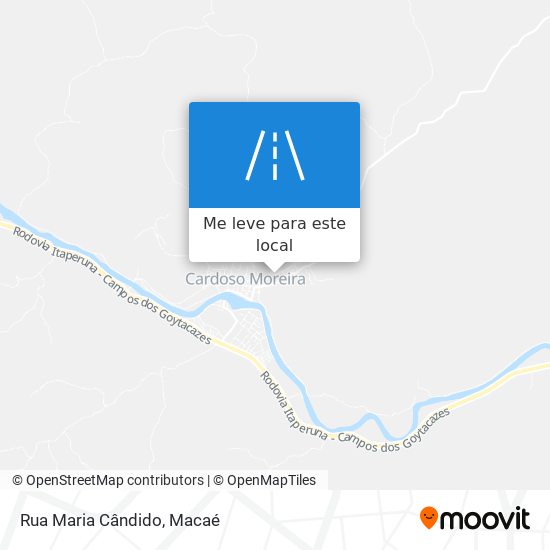 Rua Maria Cândido mapa