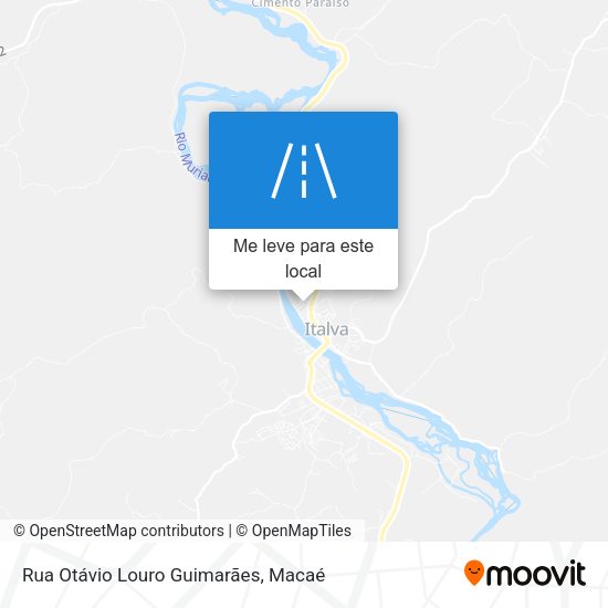 Rua Otávio Louro Guimarães mapa