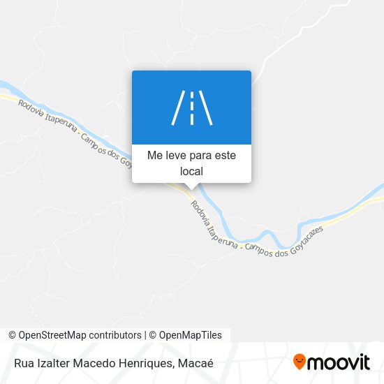 Rua Izalter Macedo Henriques mapa