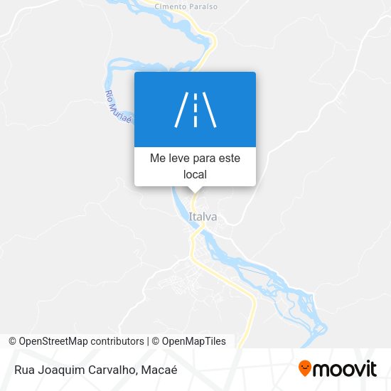 Rua Joaquim Carvalho mapa