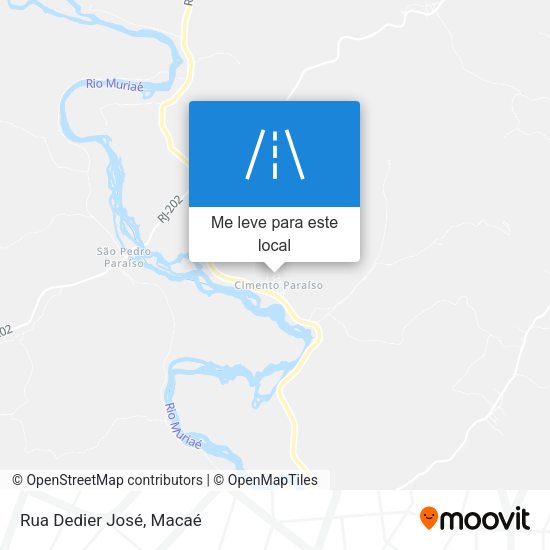 Rua Dedier José mapa