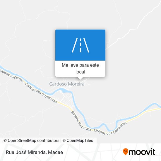 Rua José Miranda mapa
