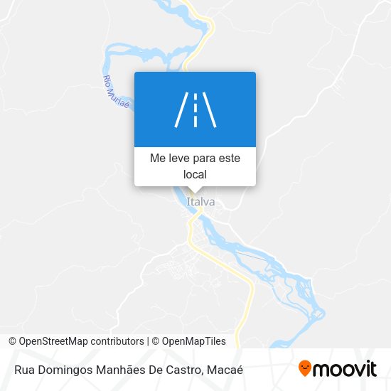 Rua Domingos Manhães De Castro mapa