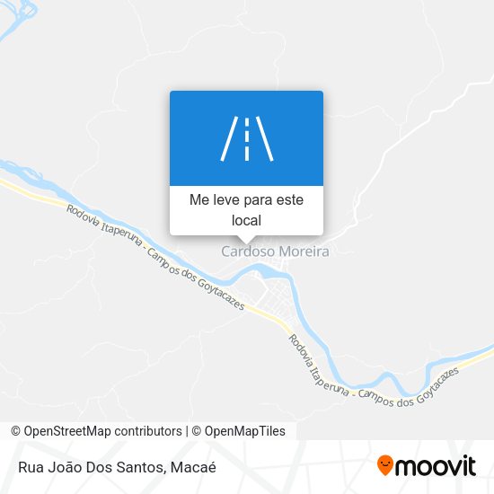 Rua João Dos Santos mapa