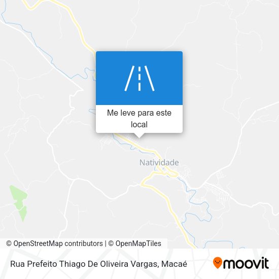 Rua Prefeito Thiago De Oliveira Vargas mapa