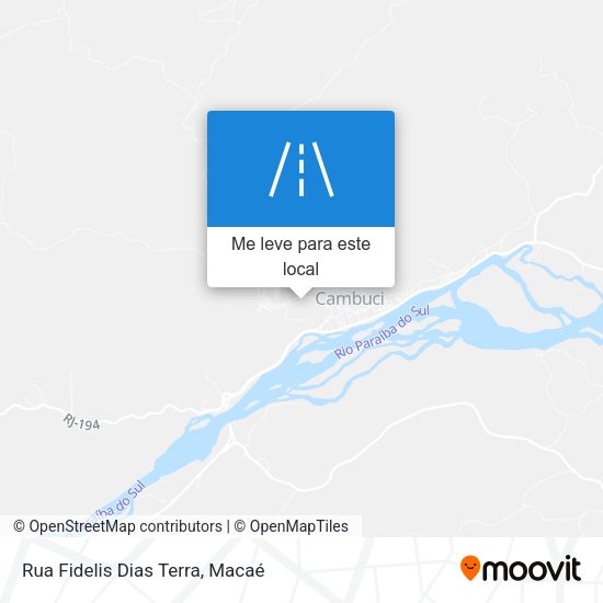 Rua Fidelis Dias Terra mapa