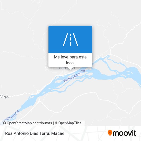 Rua Antônio Dias Terra mapa
