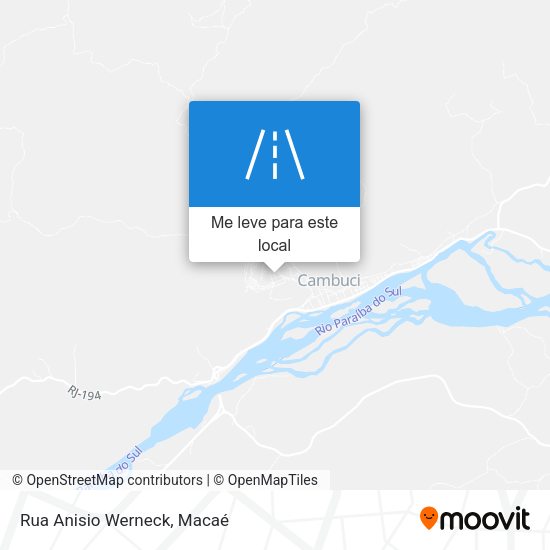 Rua Anisio Werneck mapa
