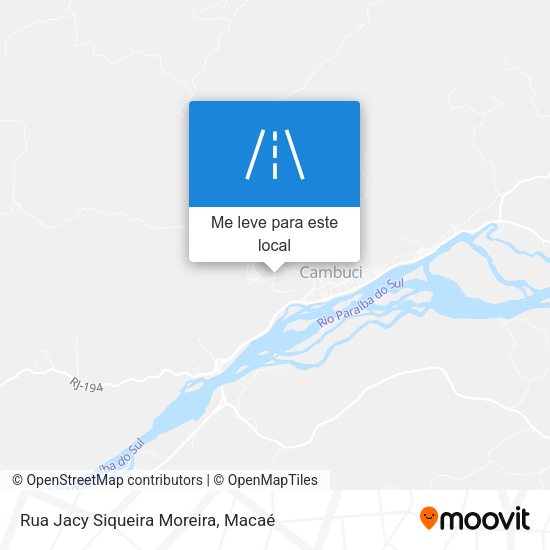 Rua Jacy Siqueira Moreira mapa