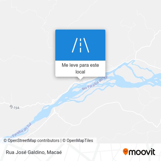 Rua José Galdino mapa