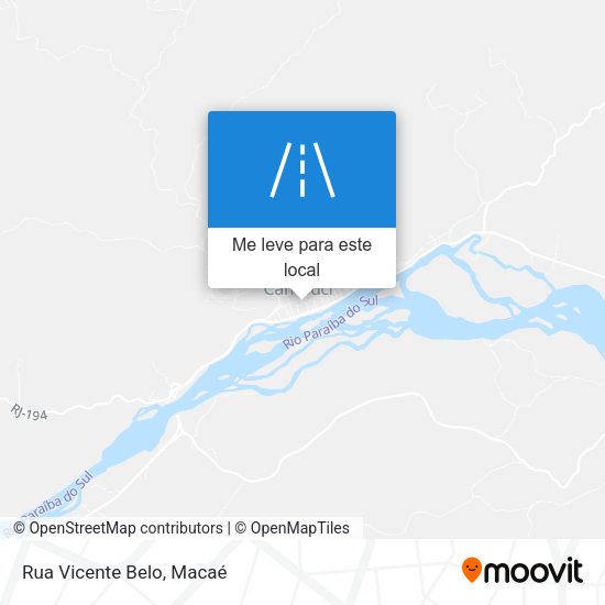Rua Vicente Belo mapa