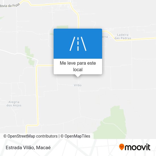 Estrada Vilão mapa