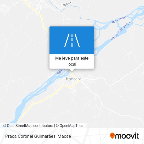 Praça Coronel Guimarães mapa