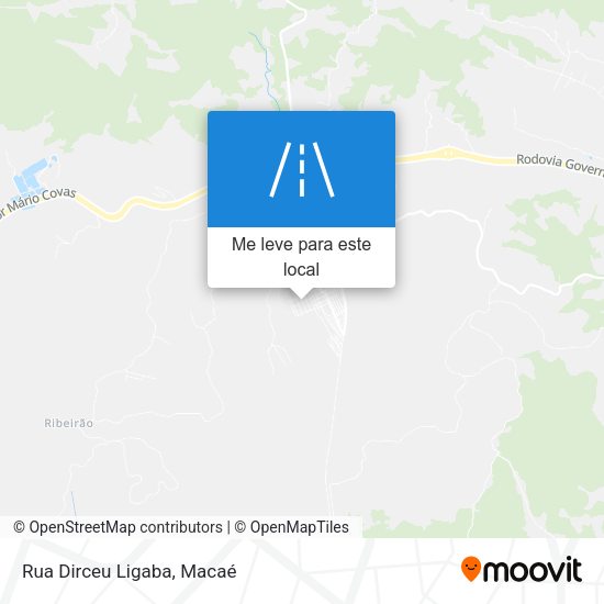 Rua Dirceu Ligaba mapa