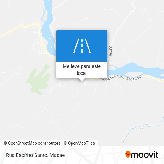 Rua Espírito Santo mapa